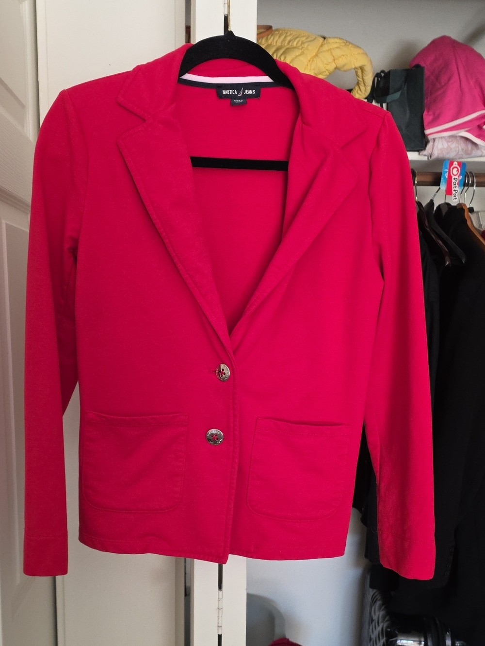 Nautica Bright Pink Women's Blazer Jacket